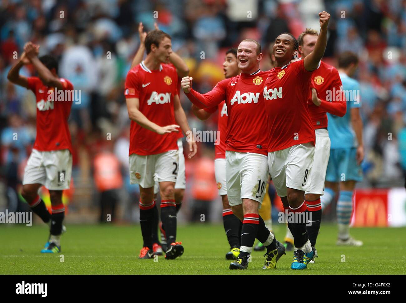 Soccer - FA Community Shield - Manchester City v Manchester United - Wembley Stadium Stock Photo