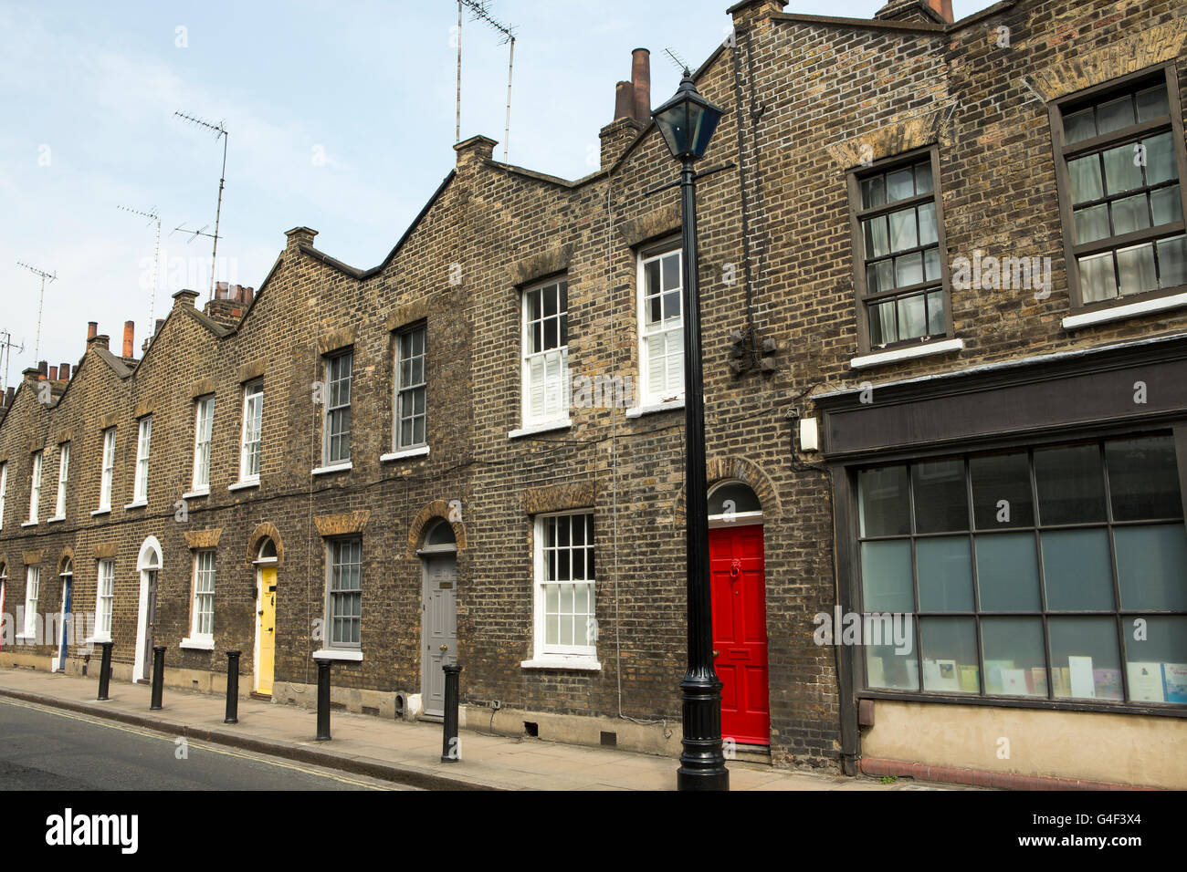 Quiet residential street in the Borough of Lambeth central