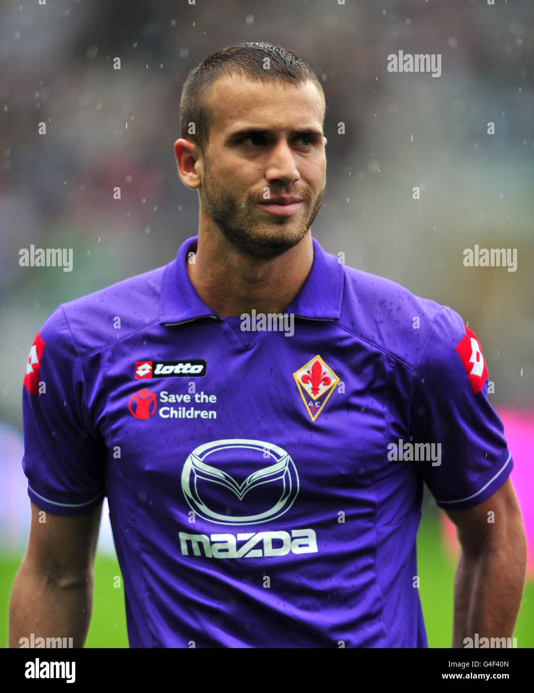 Soccer - Pre Season Friendly - Newcastle United v Fiorentina - St James'  Park. Fiorentina's Alberto Gilardino Stock Photo - Alamy