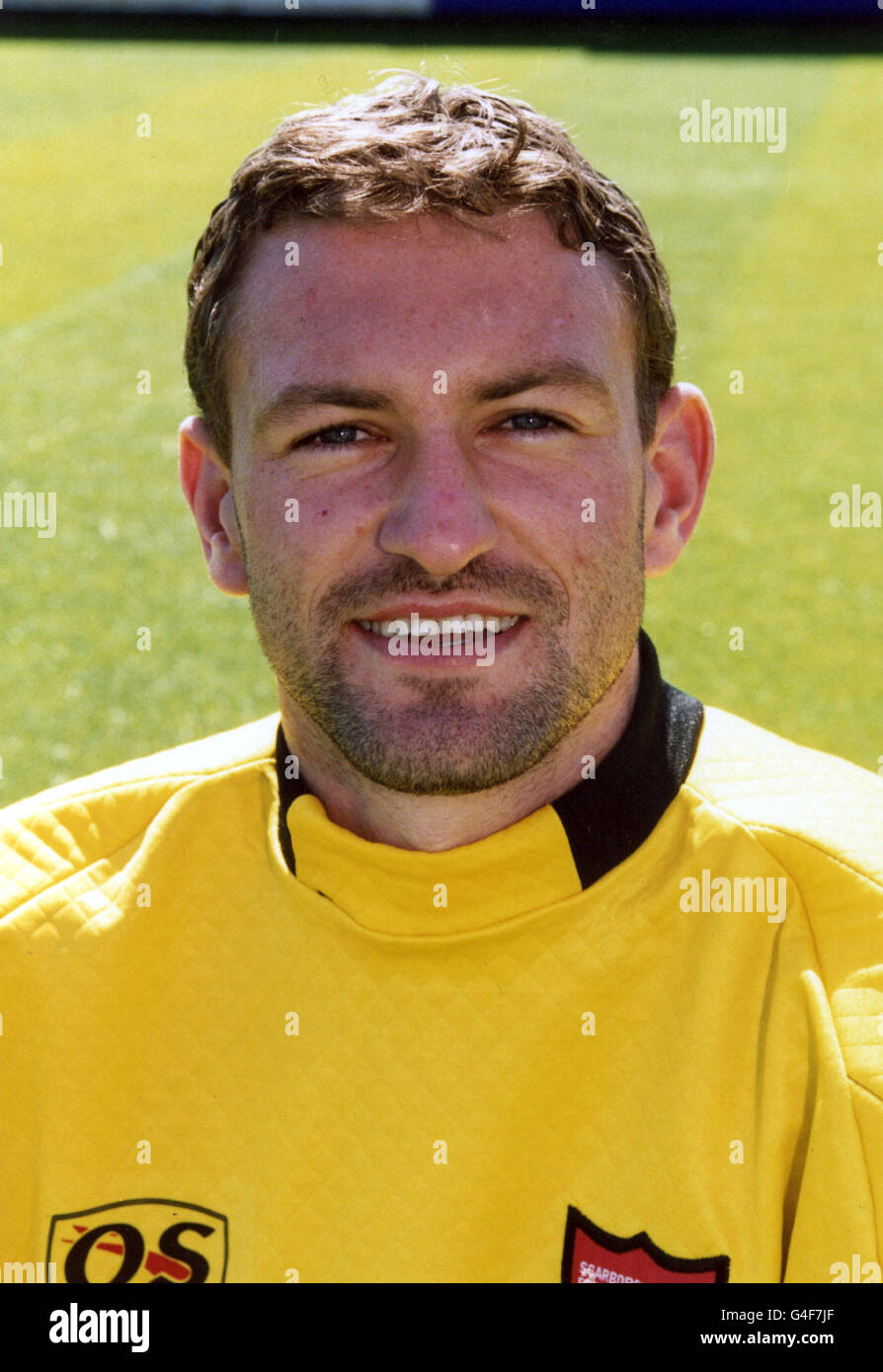 SCARBOROUGH FC. PA NEWS PHOTO 31/8/98 NICKY BUXTON OF SCARBOROUGH FOOTBALL CLUB. Stock Photo