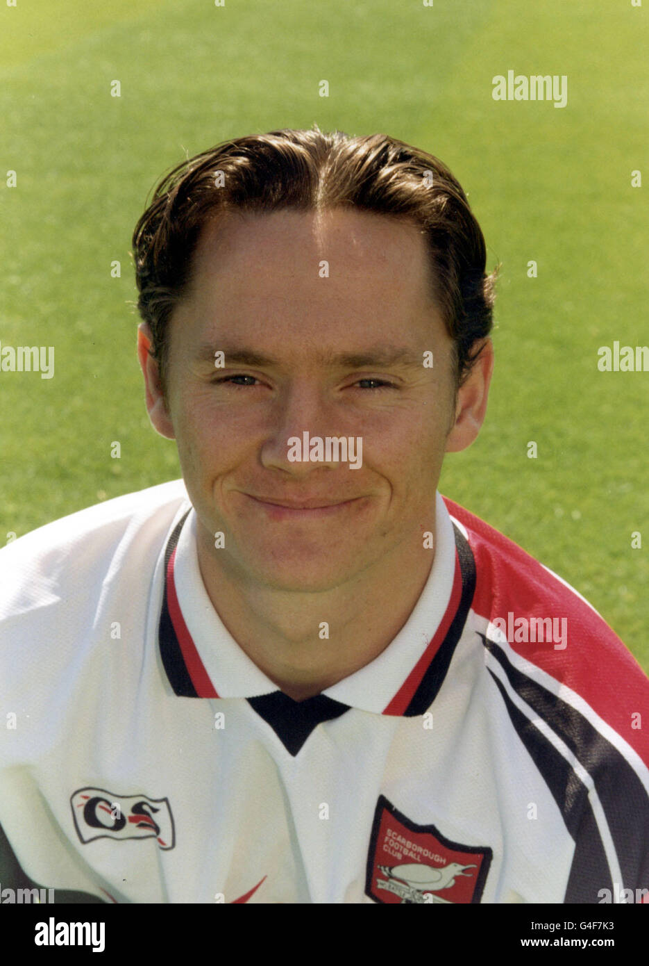 PA NEWS PHOTO 31/8/98 STEVE BRODIE OF SCARBOROUGH FOOTBALL CLUB. Stock Photo