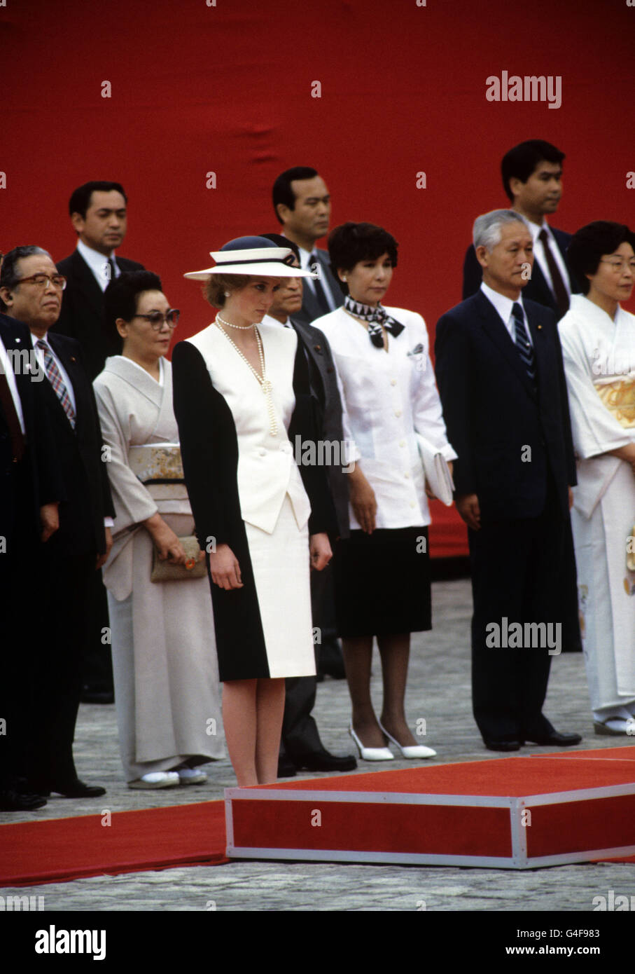 Royalty - Prince and Princess of Wales - Tour of Japan Stock Photo