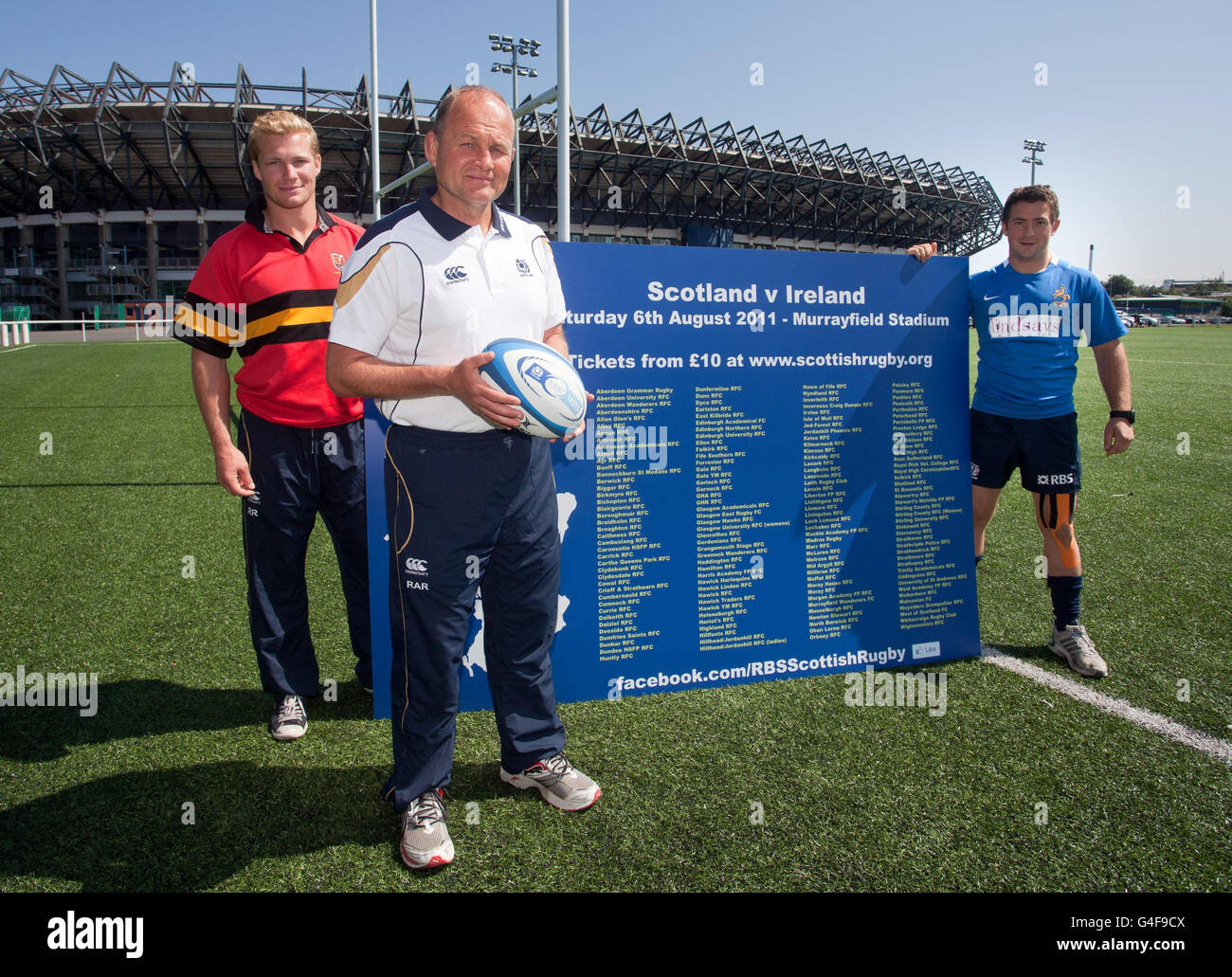 Rugby Union - Fabric Of The Nation Photocall - Murrayfield Stock Photo ...