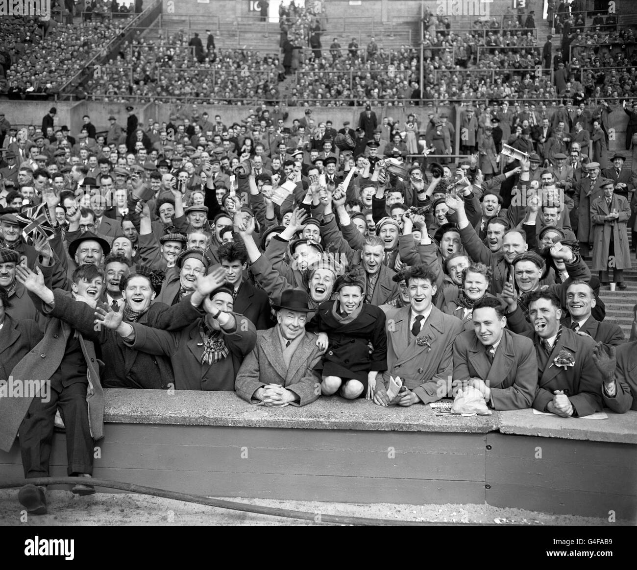Section of the huge crowd at wembley awaiting kick off hires stock photography and images Alamy
