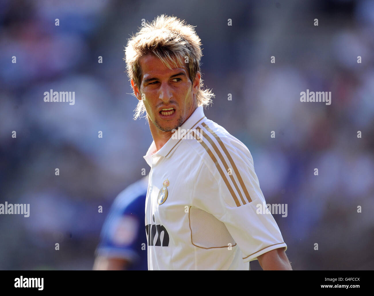 Soccer - npower Challenge Cup 2011 - Leicester City v Real Madrid - King Power Stadium. Fabio Coentrao, Real Madrid Stock Photo