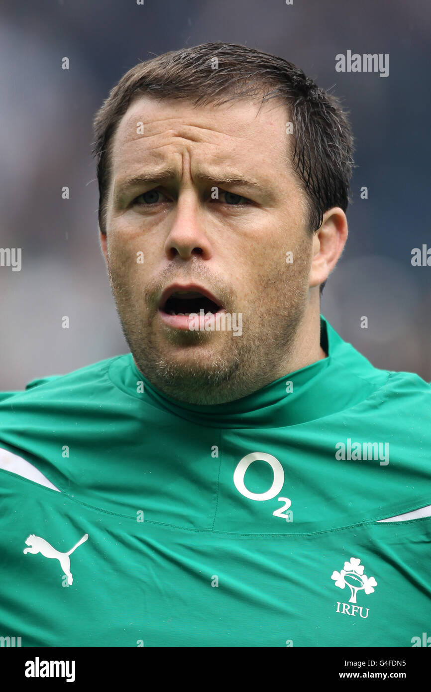 Rugby Union EMC Test Match Scotland v Ireland Murrayfield Stock