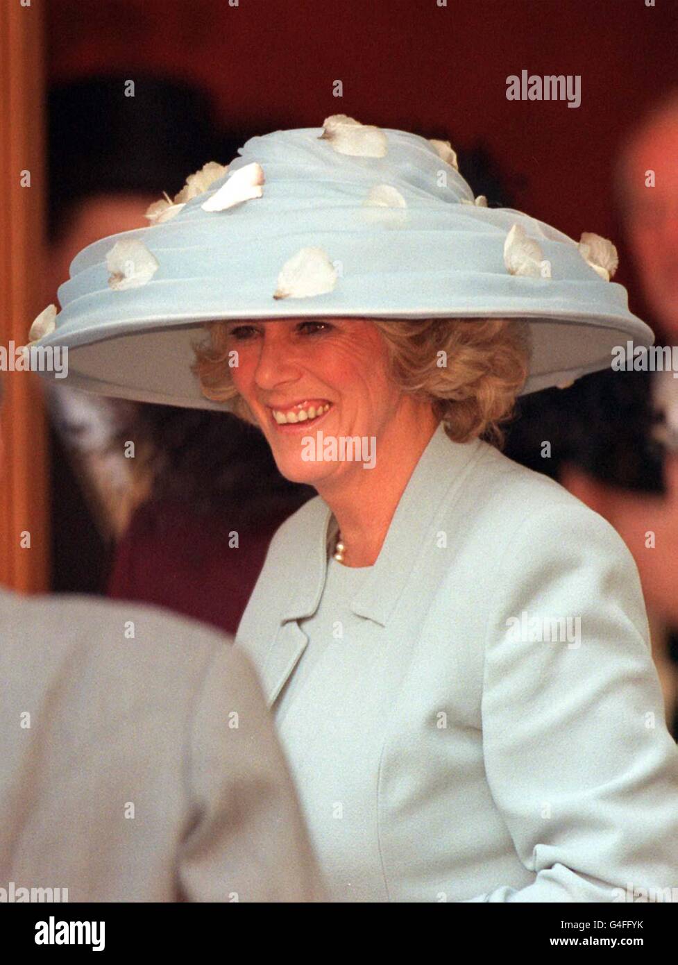 Camilla Parker Bowles wearing a three 