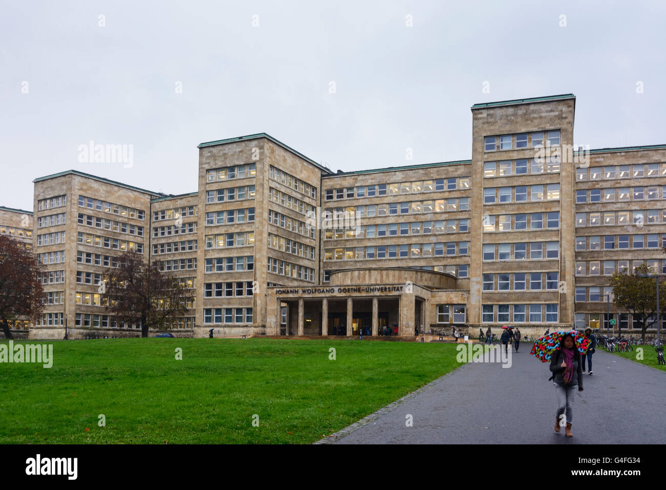Johann Wolfgang Goethe University : former IG Farben Building or Poelzig Building, Germany, Hessen, Hesse, , Frankfurt am Main Stock Photo