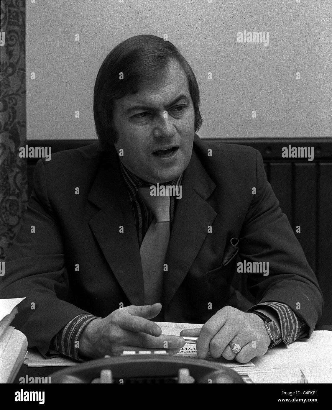 Pa News Photo 12 12 74 A Library File Of John Prescott At Work In His Office London Stock Photo Alamy