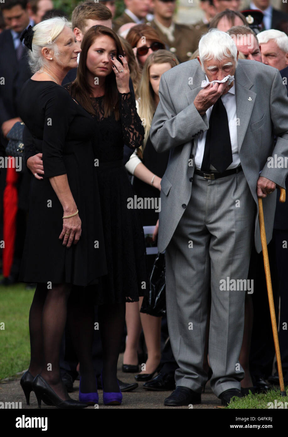 Funeral for bomb blast soldier Stock Photo Alamy