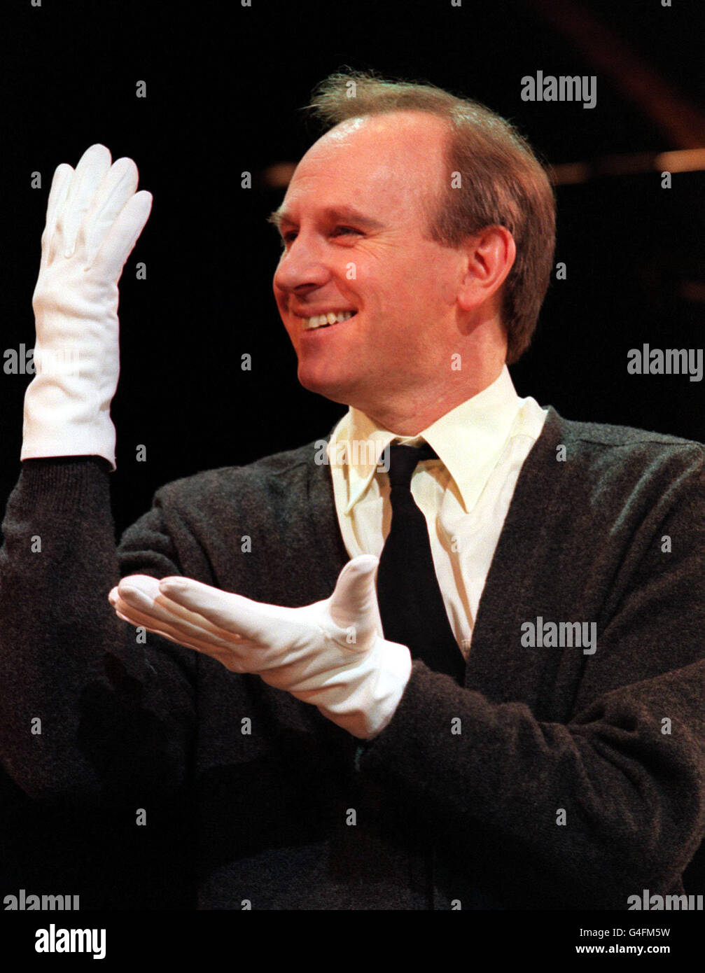 Actor Peter Davison, as 'Amos Hart', during a photocall for the hit West End musical 'Chicago'. Davison is one of three new cast members who joined the show in November. * 1/12/98 of actor Peter Davison pictured appearing in the hit West End musical Chicago. The former Dr Who star wrestled an armed thief to the ground after he stole a video camera containing film of the birth of his son it emerged Wednesday August 8, 2001. The 50-year-old actor gave chase to the youth after his car was broken into and the camera snatched near his home in north-west London. After the chase the actor, who also Stock Photo
