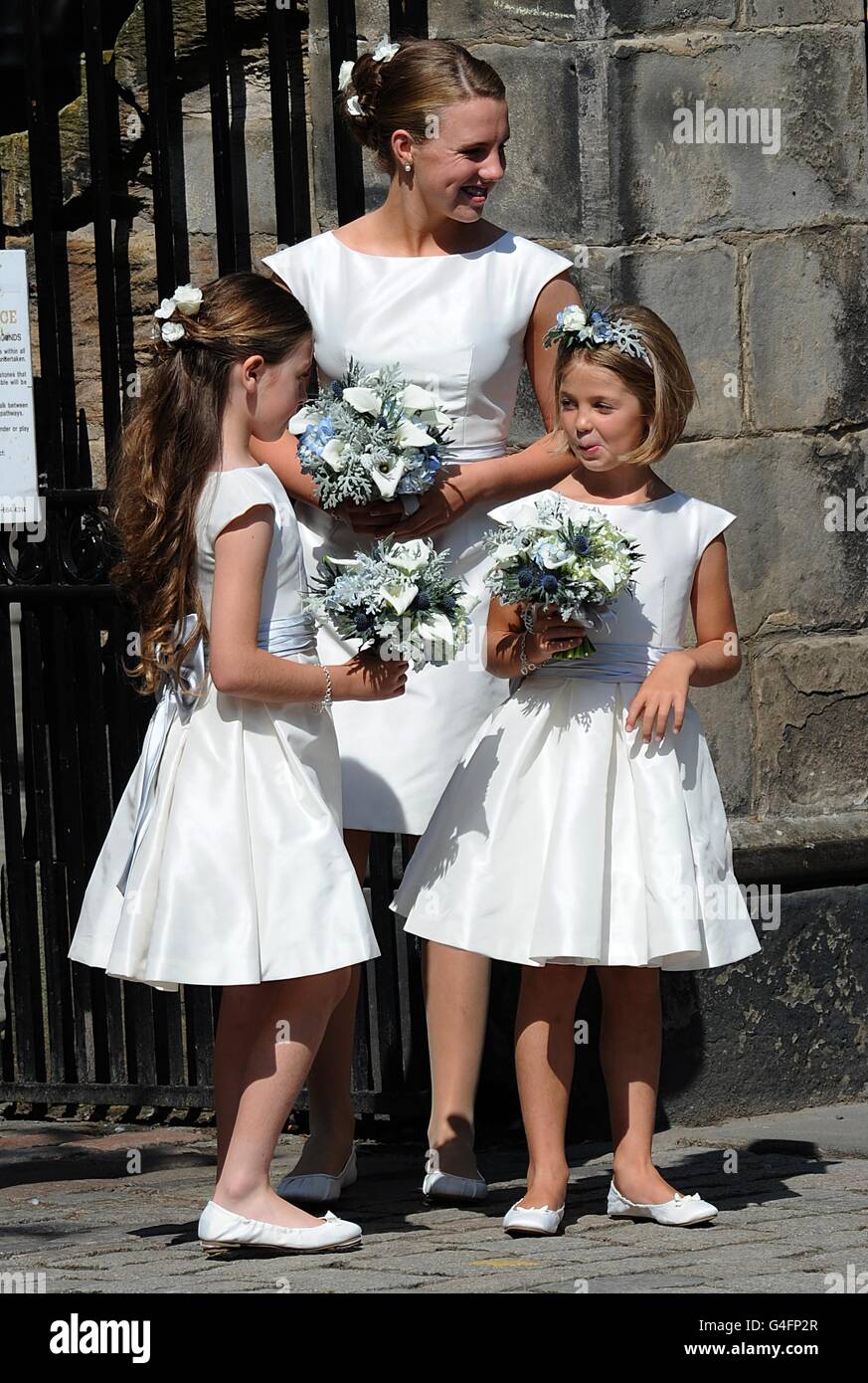 Zara Phillips and Mike Tindall wedding Stock Photo - Alamy