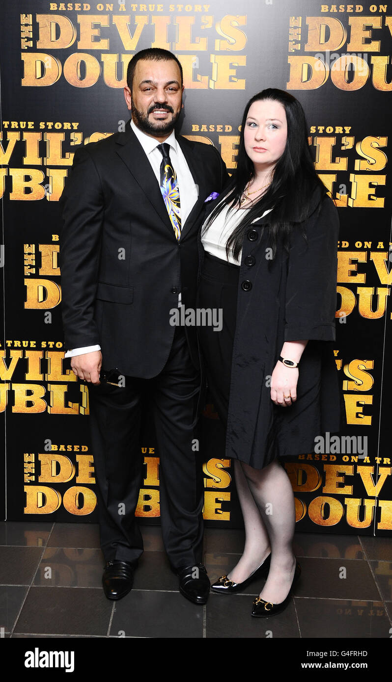 Latif Yahia (left) arrives at the premiere of The Devil's Double at the Vue Cinema in London. PRESS ASSOCIATION Photo. Picture date: Monday August 1, 2011. Photo credit should read: Ian West/PA Wire Stock Photo