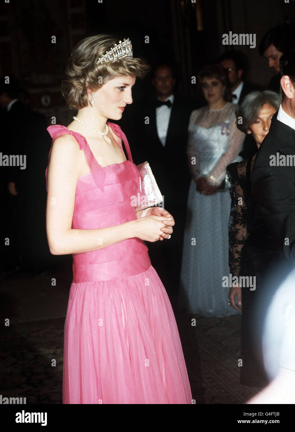 Princess diana pink dress and tiara hi-res stock photography and images -  Alamy