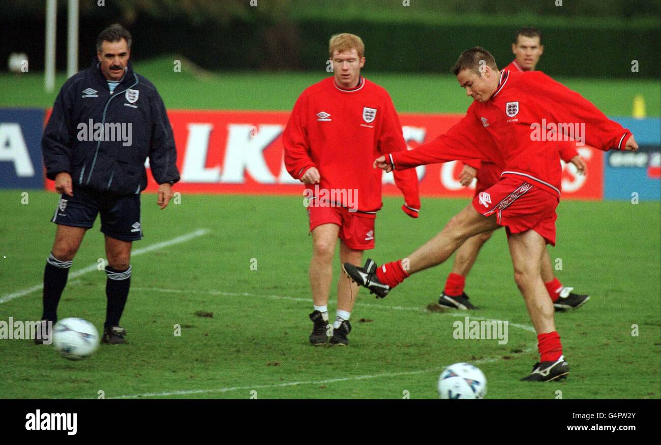 FOOTBALL England training Stock Photo Alamy