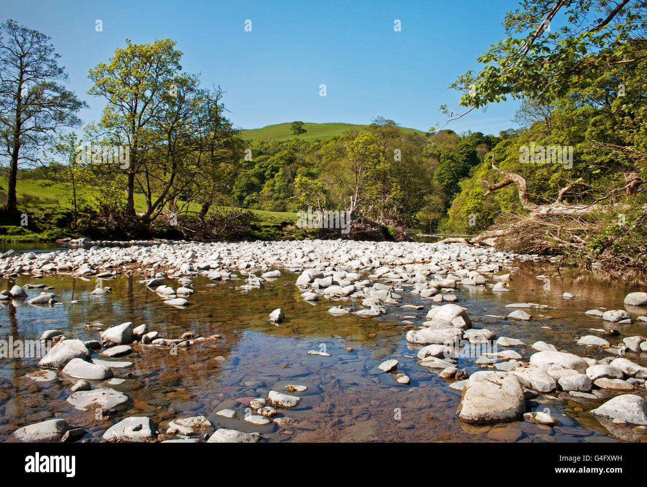 The River Lune at Beck Foot Stock Photo