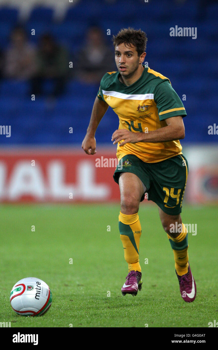 Soccer international friendly wales v australia cardiff city stadium hires stock photography