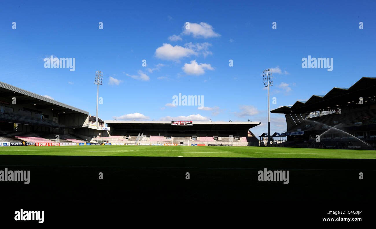 A general view of Stade du Roudourou, home of En Avant Guingamp Stock Photo