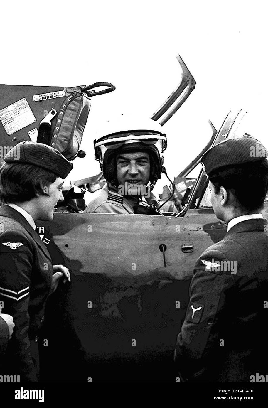 Library file dated SEPT 1965 of Pilot Raymond E.W. Loverseed. It has emerged today (Sunday) that the 50-seater passenger aircraft which spiralled into a hillside and exploded in a fireball was being piloted by two pensioners. Police named the men who died as 68-year-old Captain Raymond Loverseed, from Sussex (shown), and 72-year-old Adam Saunders, from Toronto, Canada. The men - the only people on board the aircraft - died when the four-engine turbo-prop Dash 7 crashed at Owlescombe Cross, near Ashburton, Devon, yesterday morning (Saturday). PA photo. See PA story AIR Dash. Stock Photo