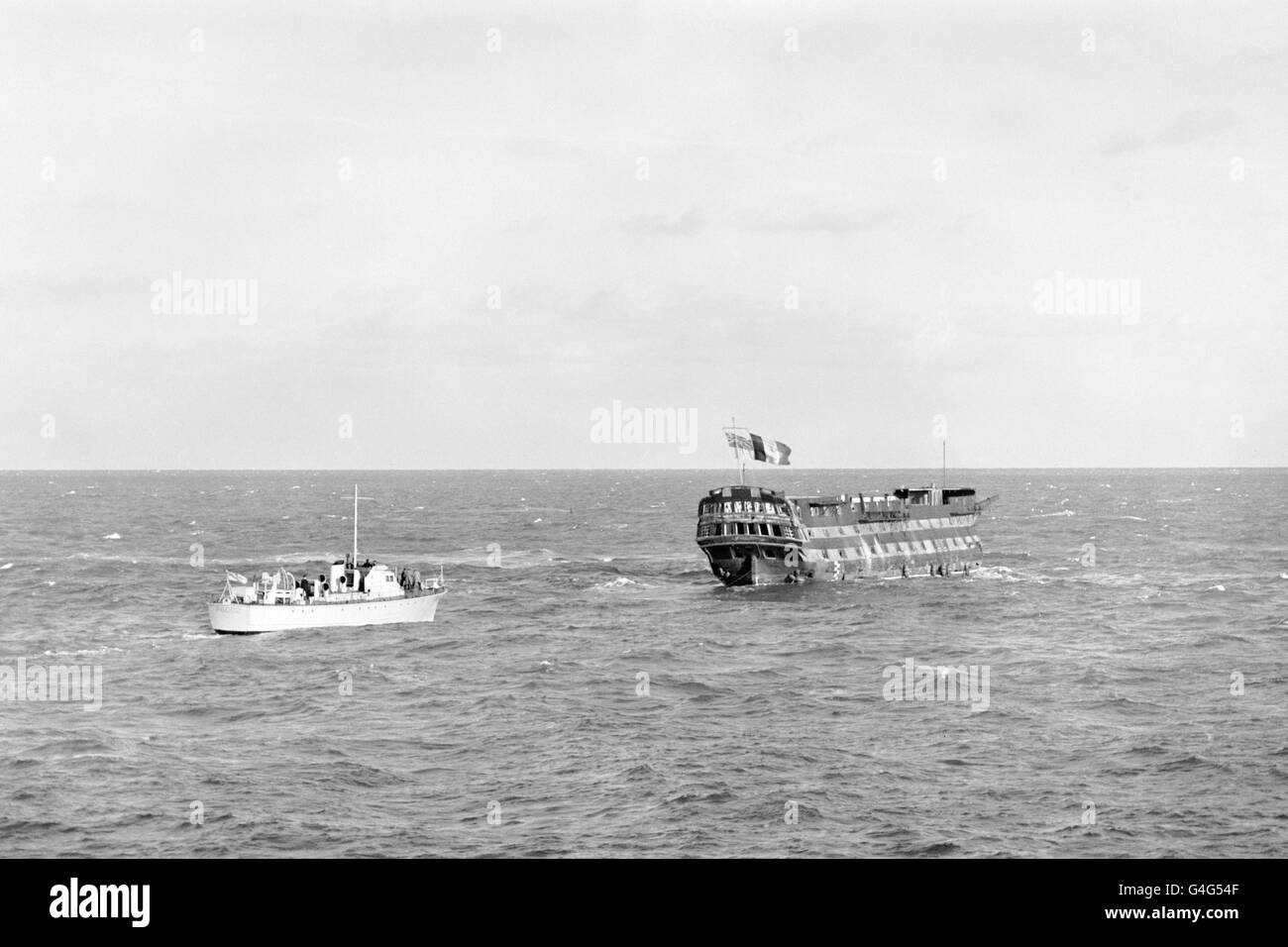 War Conflict The Implacable Sinking The English Channel Stock
