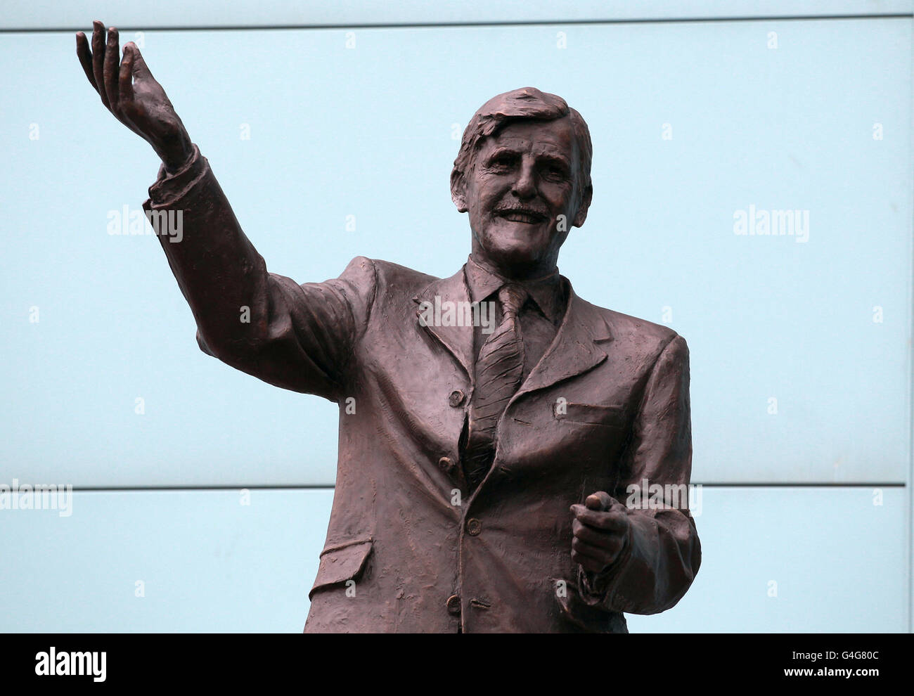 Soccer - npower Football League Championship - Coventry City v Leicester City - Ricoh Arena. Statue of Jimmy Hill outside the Ricoh Arena Stock Photo