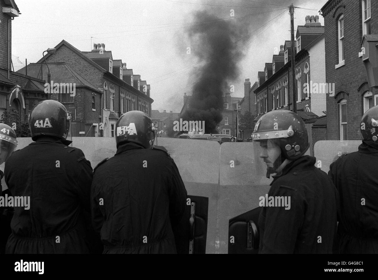 THE BIRMINGHAM RIOTS Stock Photo