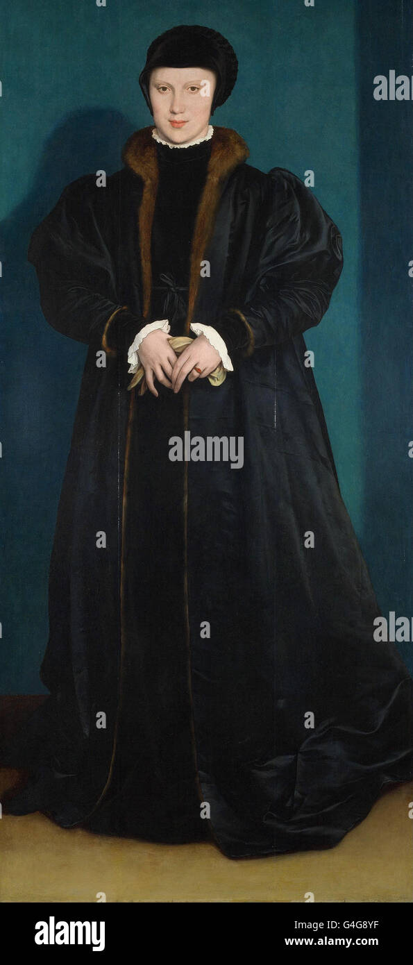 Hans the Younger Holbein - Christina of Denmark, Duchess of Milan Stock Photo