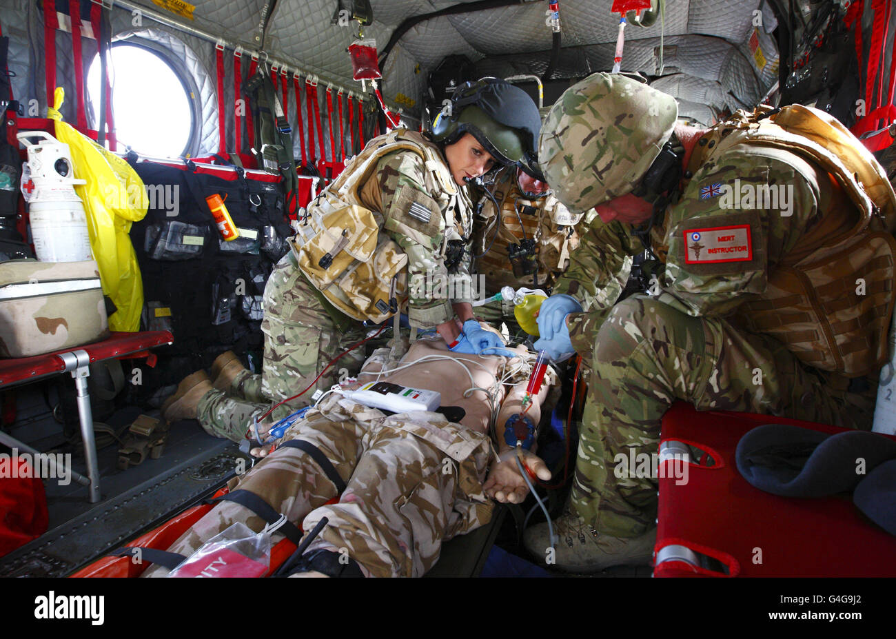Members of the Medical Emergency Response Team during a training