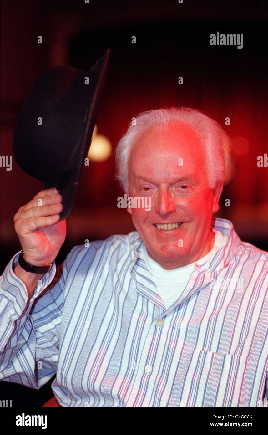 Lord Rix poses for the camera during rehearsals for his 'End of the ...