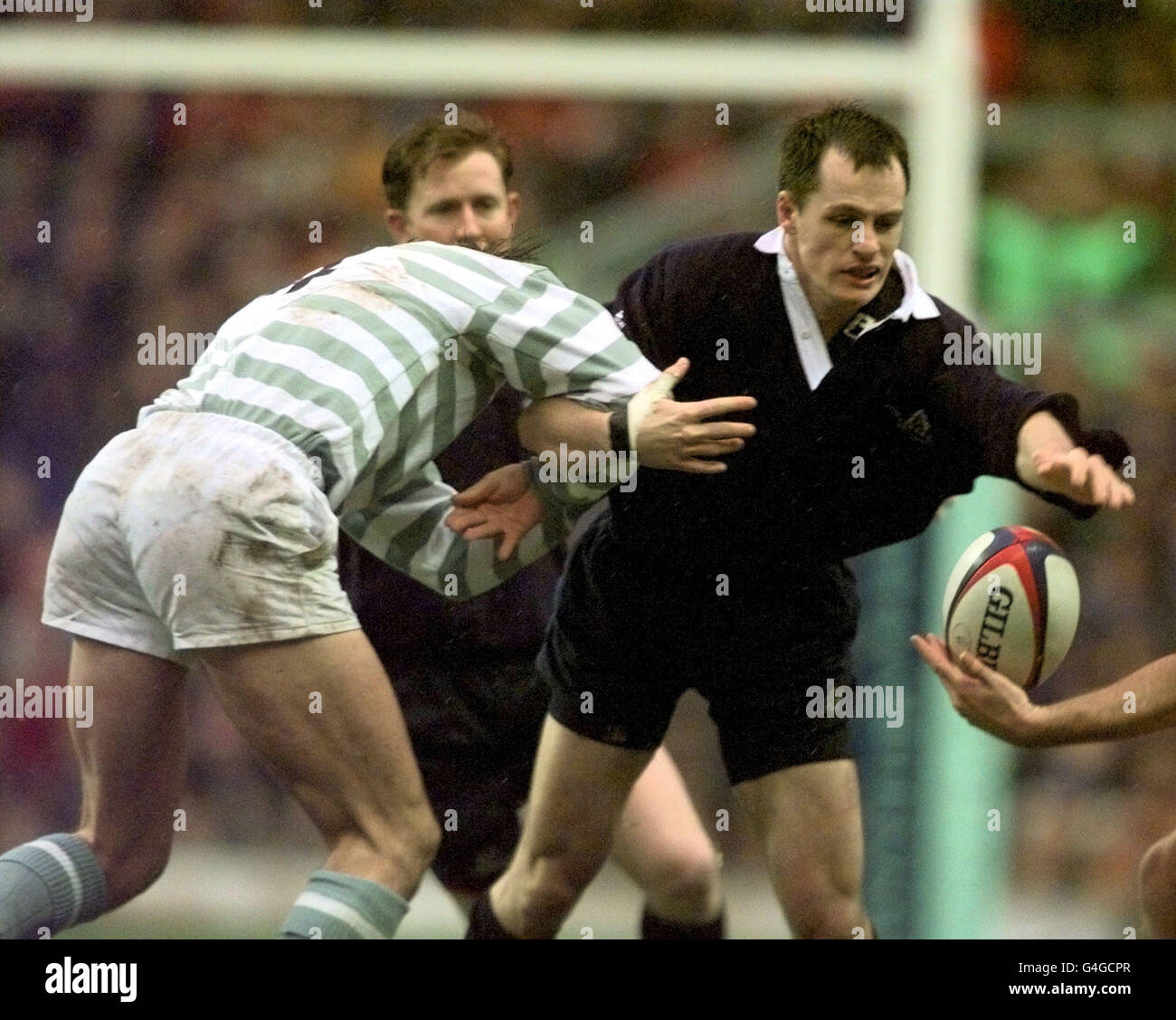 Oxford S Nicholas Humphries Has Trouble Holding On To The Ball During