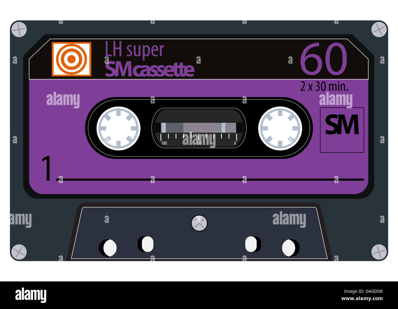 vintage audio tapes. Vector cassette Stock Photo Alamy