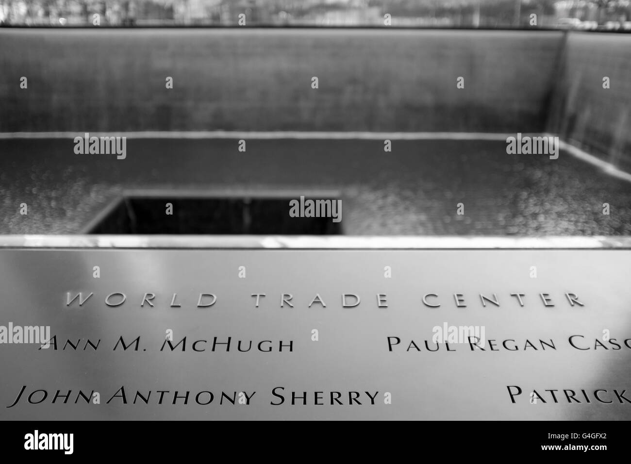 9/11 Memorial, Ground Zero, WTC, NY. Stock Photo