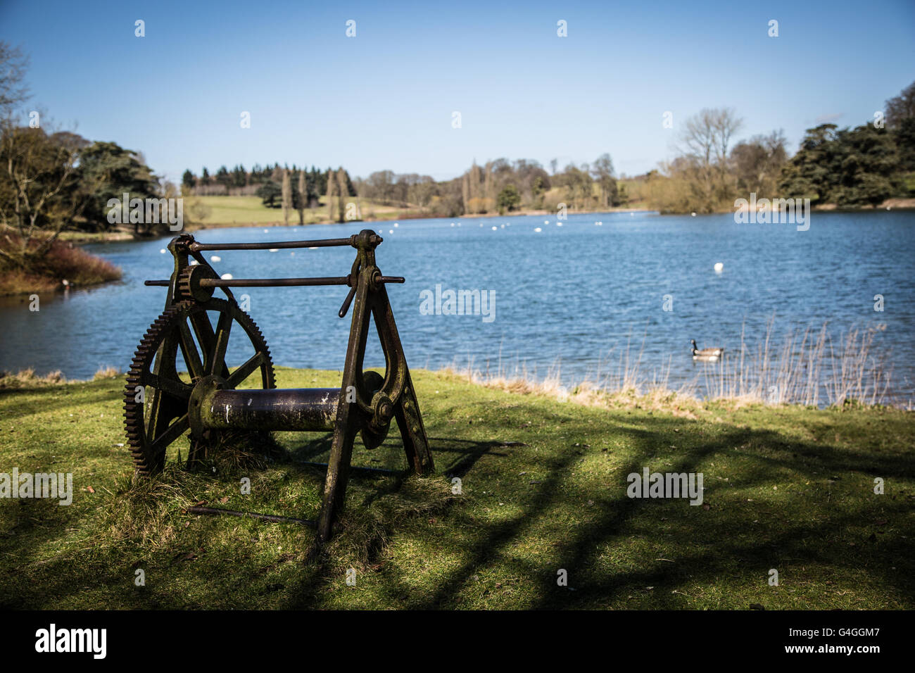 The Queen Pool at Blenheim Palace in Woodstock  Oxfordshire in the UK Stock Photo