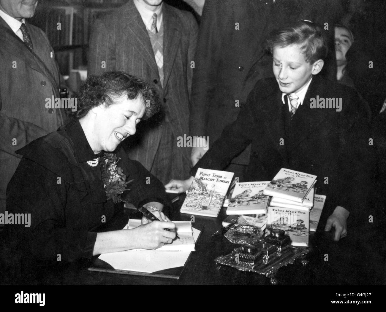 Literature - Enid Blyton Children's Talk - Hatchards Book Shop, London Stock Photo