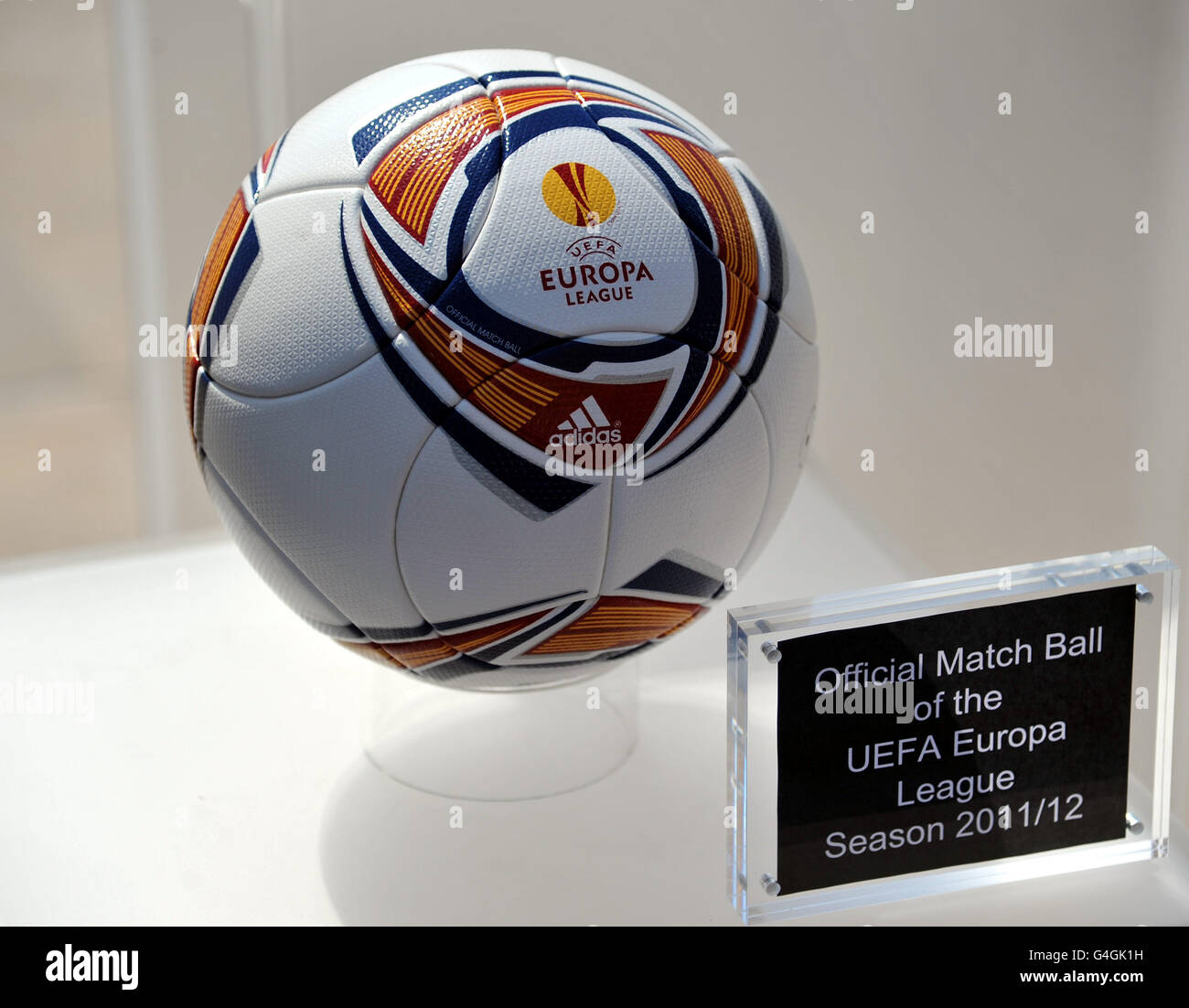 Soccer - UEFA Europa League - Group Stage Draw - Grimaldi Forum. THe official match ball of the Europa League 2011-12 Stock Photo