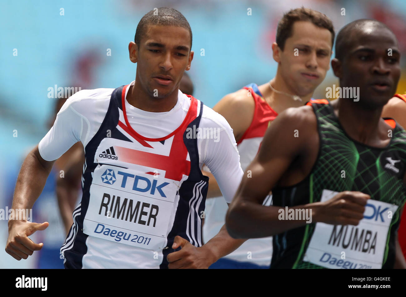 Great Britain's Michael Rimmer competes in the men's 800 metres during ...