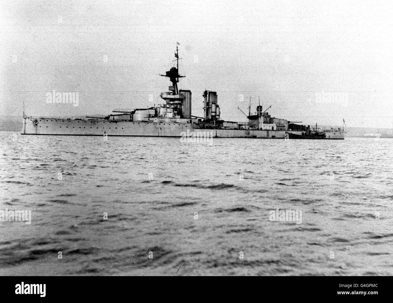 British battleships Stock Photo