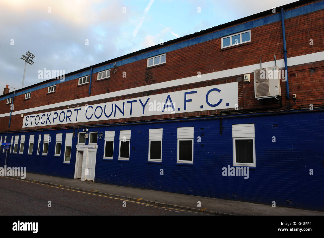 A general view of Edgeley Park, home of Stockport County Stock Photo