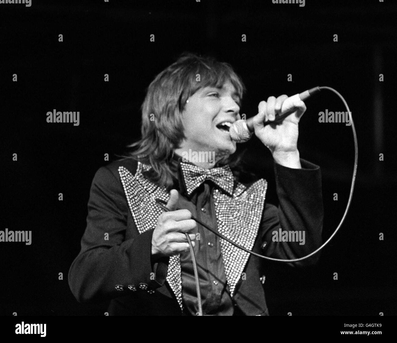 PA NEWS PHOTO 1974 A 1974 FILE PICTURE OF DAVID CASSIDY IN CONCERT Stock Photo