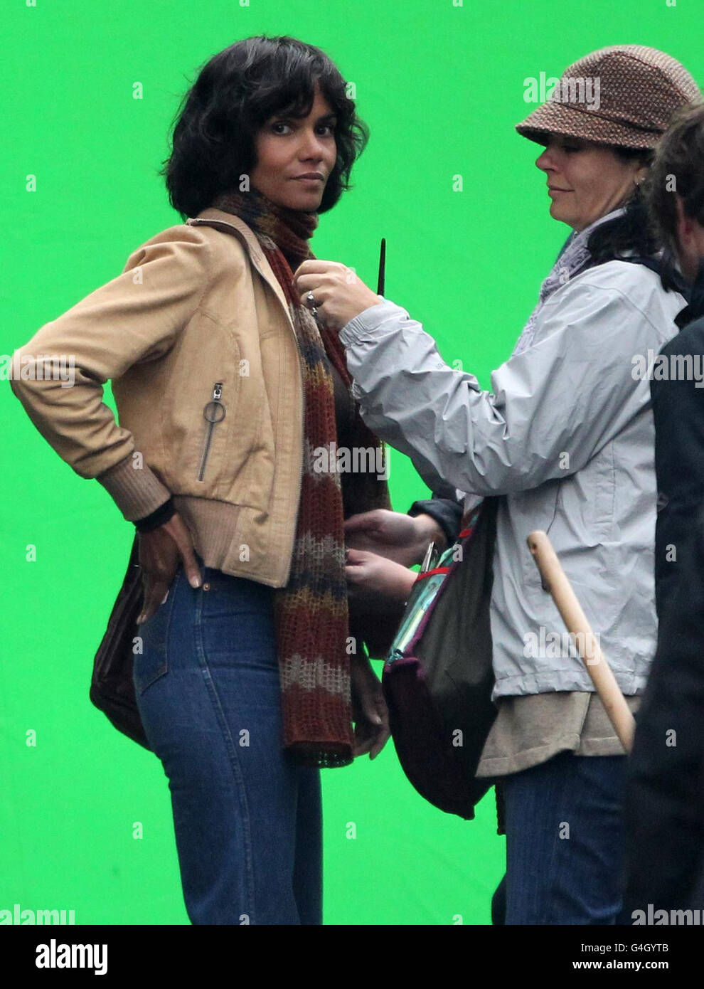 Halle Berry on the set of her new film Cloud Atlas, which is currently