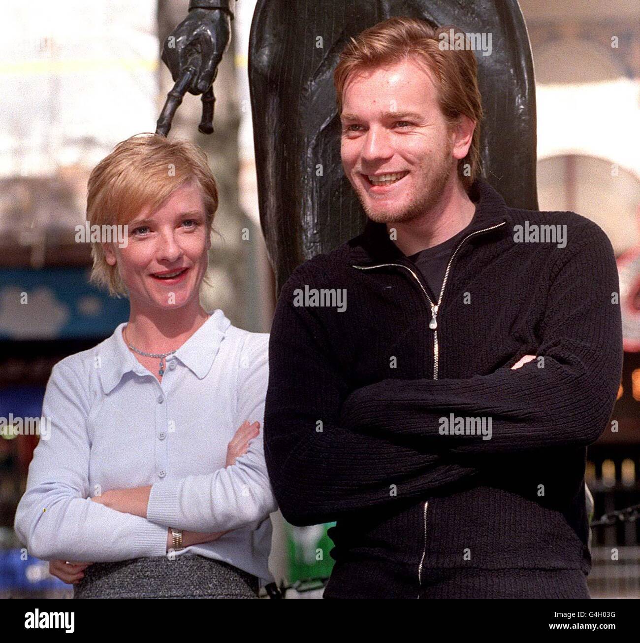 Library filer of Ewan McGregor and Jane Horrocks, stars of British film 'Little Voice', who will be hoping for success when the Oscar nominations are revealed in the USA later Tuesday February 9, 1999. See PA story SHOWBIZ Oscare. PA photo: Stefan Rousseau Stock Photo