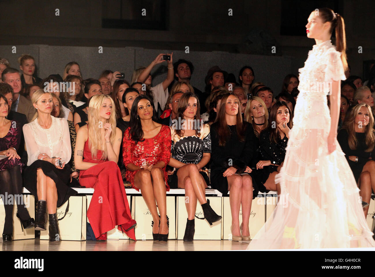 Celebrities attend Temperley - London Fashion Week Stock Photo