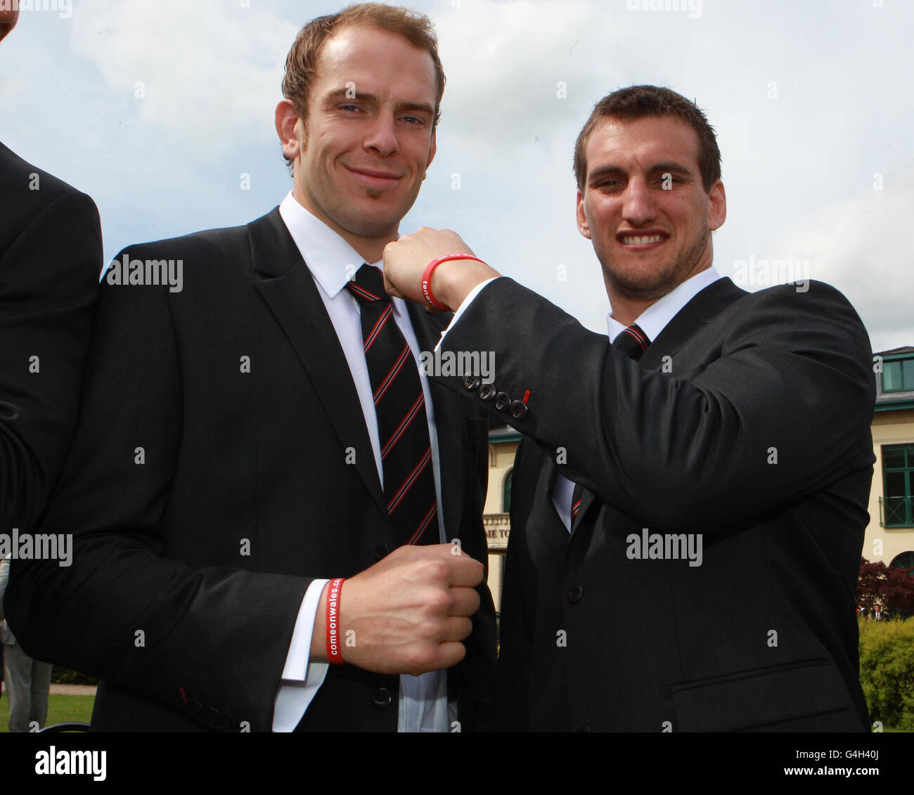 The Wales Rugby Union players show their support with wearing of