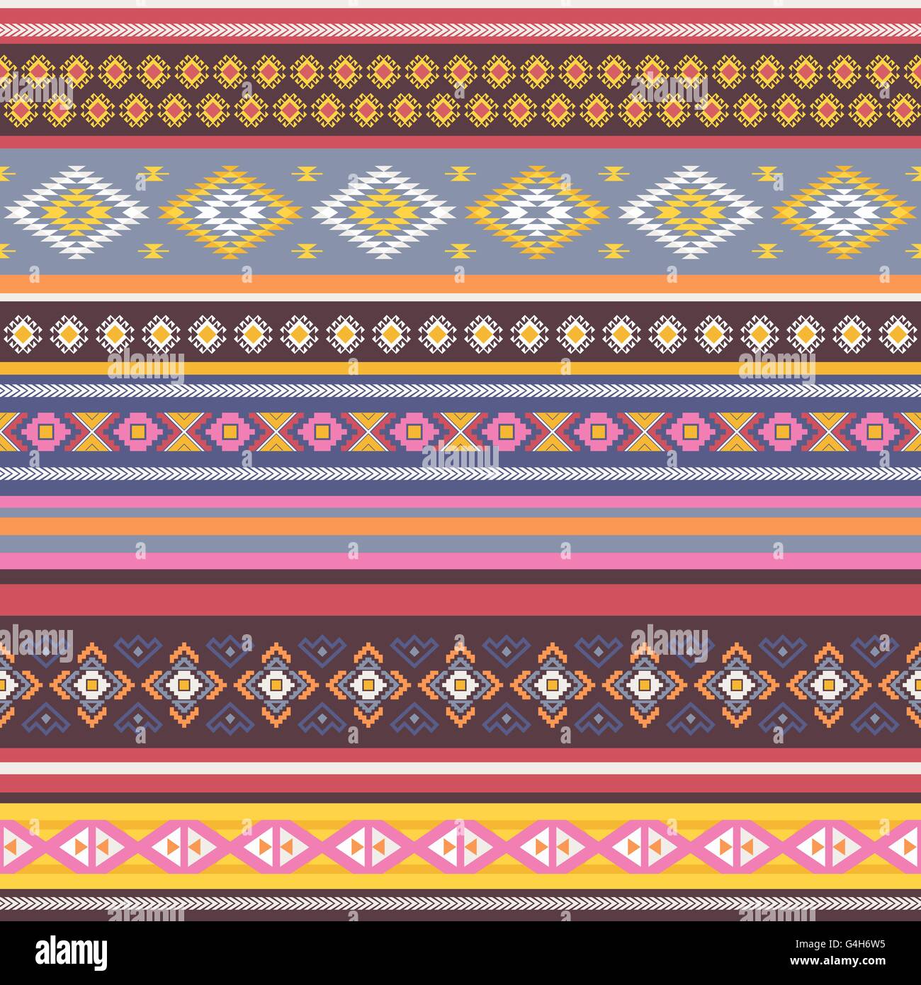 Ethnic seamless pattern with tribal aztec motives. Ethnic styli Stock ...