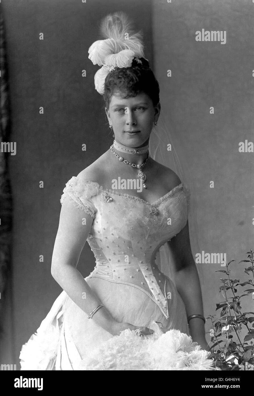 The British Royal Family Queen Mary Stock Photo Alamy