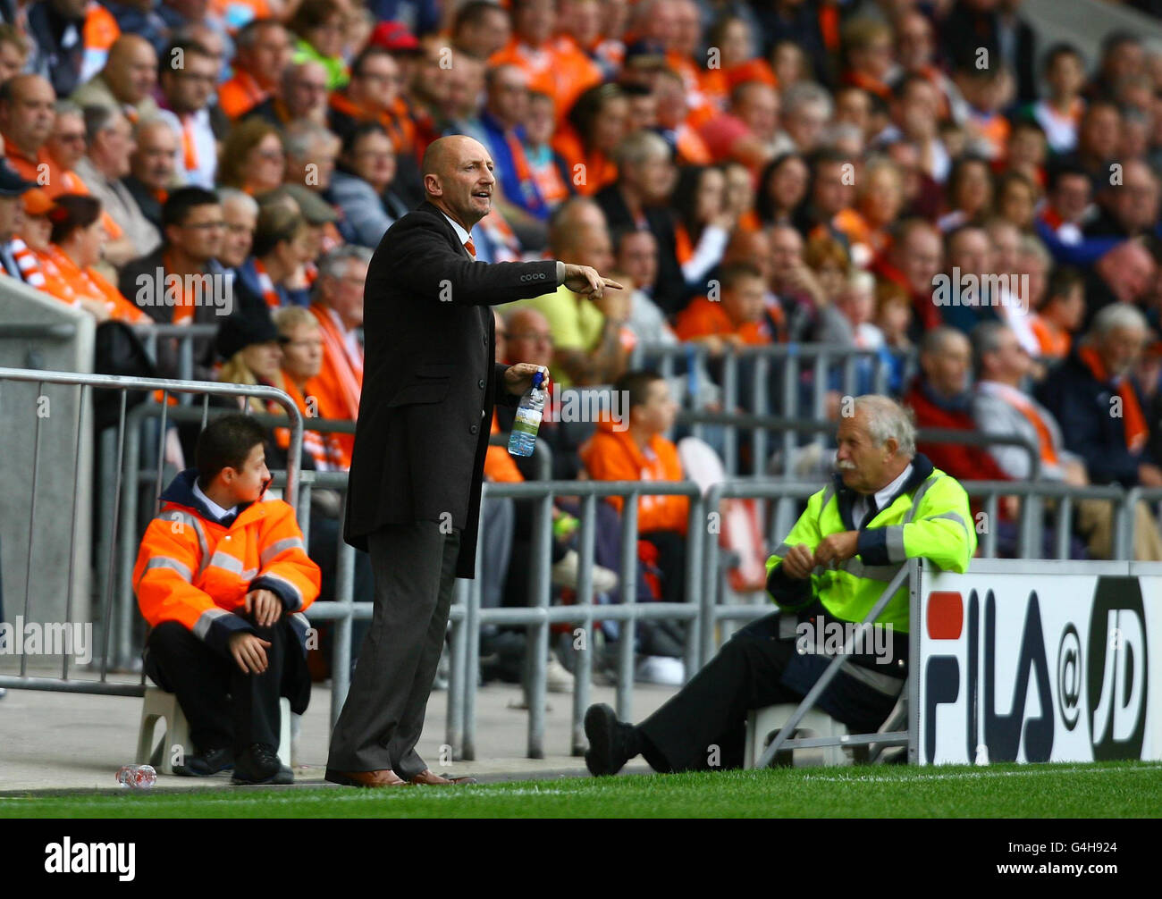 Soccer - npower Football League Championship - Blackpool v Ipswich Town - Bloomfield Road Stock Photo