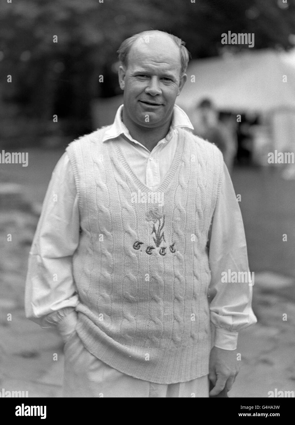 Cricket - 1958 County Championship - Essex v Glamorgan - Chalkwell Park, Westcliff-on-Sea Stock Photo