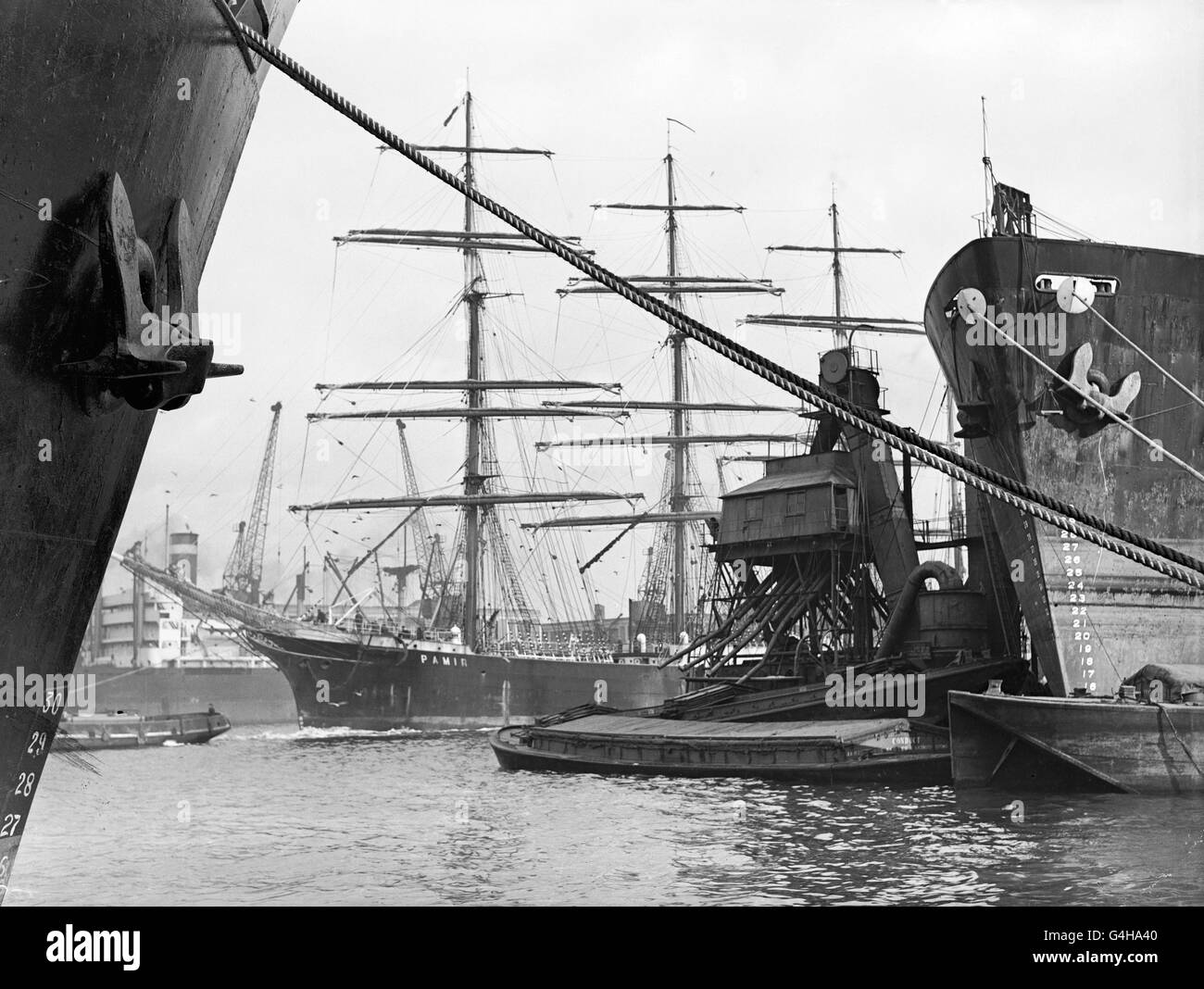 Transport - Pamir - Victoria Dock, Port of London Stock Photo