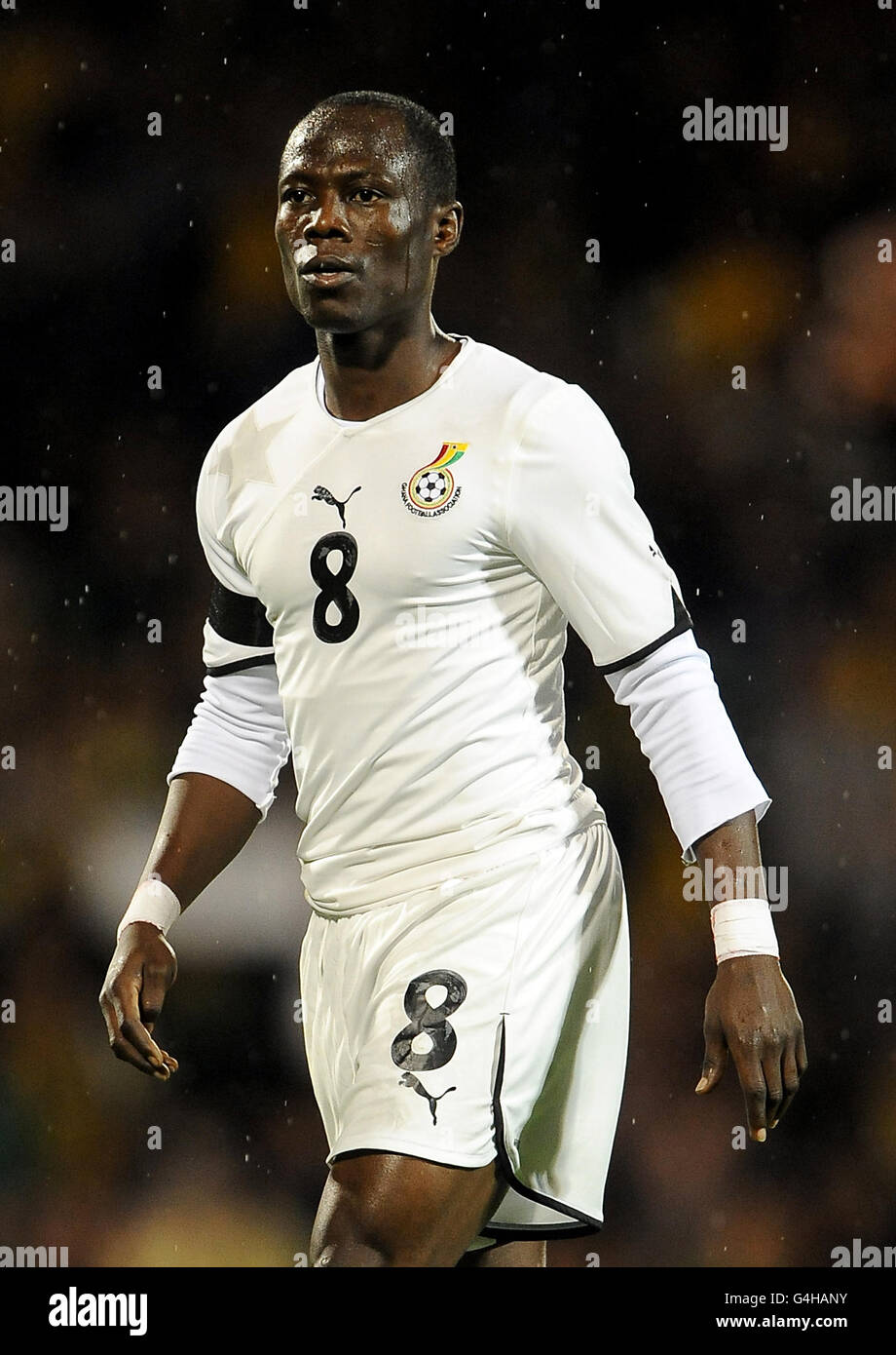 Soccer - International Friendly - Brazil v Ghana - Craven Cottage. Emmanuel Badu Agyemang, Ghana Stock Photo
