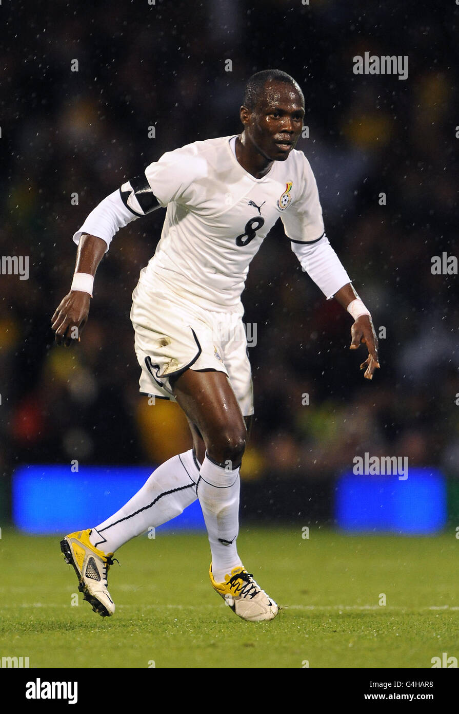 Soccer - International Friendly - Brazil v Ghana - Craven Cottage. Emmanuel Badu Agyemang, Ghana Stock Photo